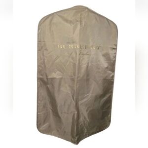 Burberry London England Tan Garment Bag 41” X 23. 7/8" Polyester Zippered Travel